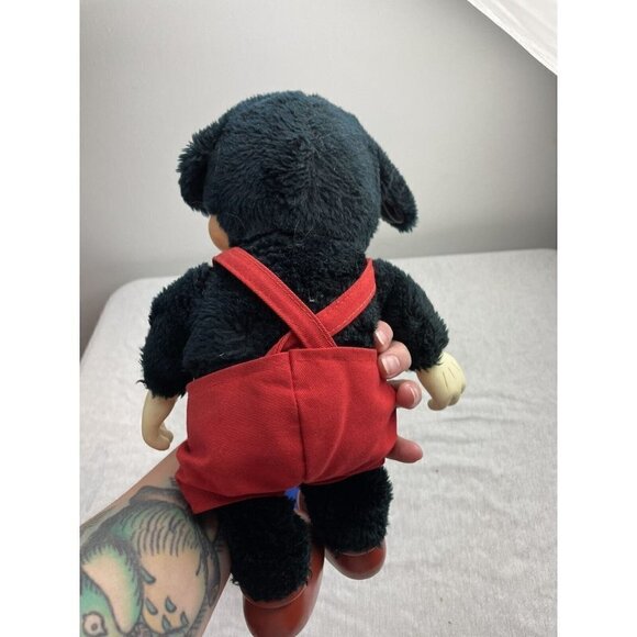 Vintage Applause Walt Disney Mickey Mouse Plastic Face Stuffed Toy 12" Hard Feet - Picture 5 of 9